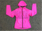 100% PVC Beauty Pink Color Rain Jacket for Women