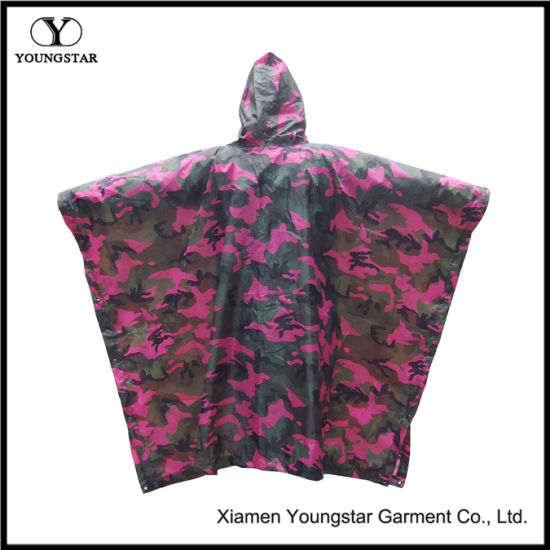 Multifunction Military Camouflage Waterproof Rain Poncho for Adults