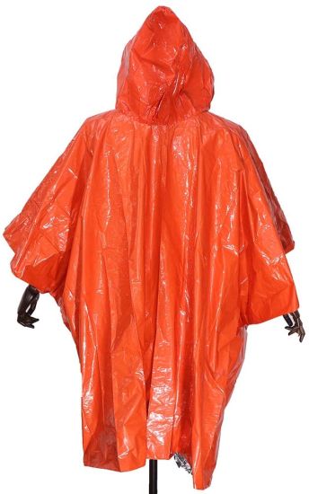 Raincoat Waterproof Rain Coat Dichromatic Rain Poncho for Hiking Camping Travel Outdoor Events