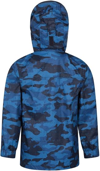 Mountain Warehouse Torrent Kids Printed Waterproof Jacket - Breathable Childrens Rain Jacket Taped Seams Winter Coat