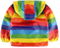 Cartoon Hooded Jacket Boys Outerwear Baby Jacket Infant Kids Kids Clothes Rainbow Stripe Zipper Waterproof Jacket