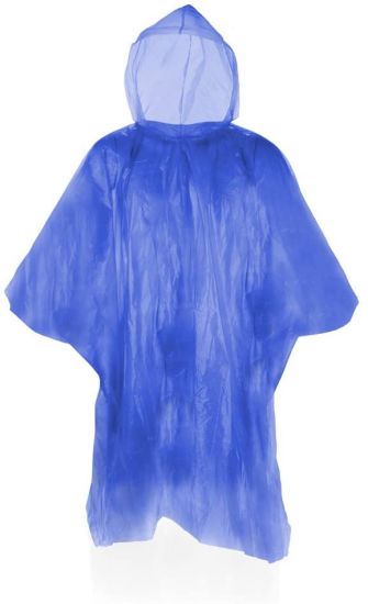 Waterproof Ponchos with Hoods and Sleeves for Men or Women. Ideal for Trips, Picnics, Outdoor Sports, Hiking or Biking (Blue)