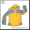 Custom Yellow Lined Outdoor Hooded Mens Windbreaker Jacket