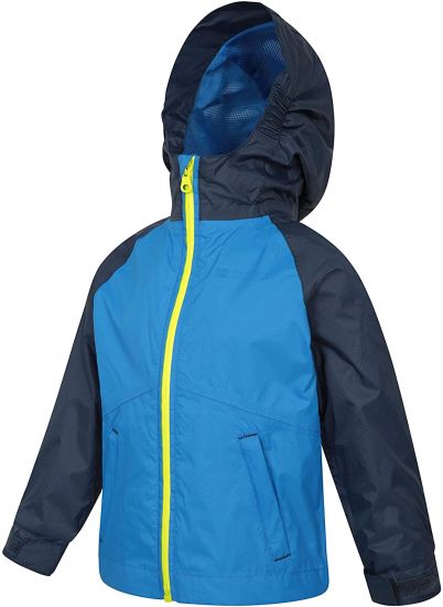 Baby Jacket - Waterproof Outer Kids Rain Jacket, Taped Seams, Mesh Lined, Adjustable Pockets - for Daily Use, Travelling