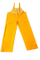 Heavy Weight PVC Over Polyester Rain Bib Overalls/Pants - Yellow