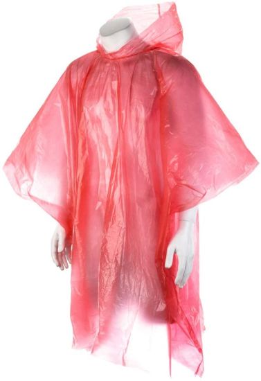 Waterproof Ponchos with Hoods and Sleeves for Men or Women. Ideal for Trips, Picnics, Outdoor Sports, Hiking or Biking (Blue)