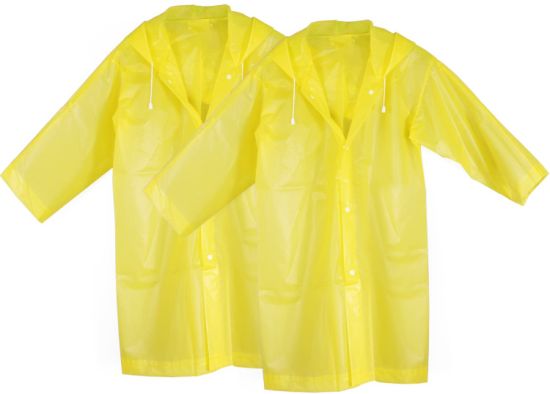Kids Rain Coat Waterproof Rain Poncho Outdoor Jacket with Hood and Sleeves for Children