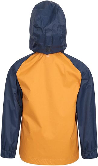 Kids Waterproof Jacket - Ripstop Outer Rain Coat, Taped Seams, Mesh Lined, Zipped Pockets - for Travelling, Camping, School