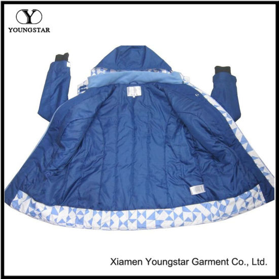 Ys-1064 Blue Waterproof Breathable Mens Winter Softshell Jacket Windbreaker