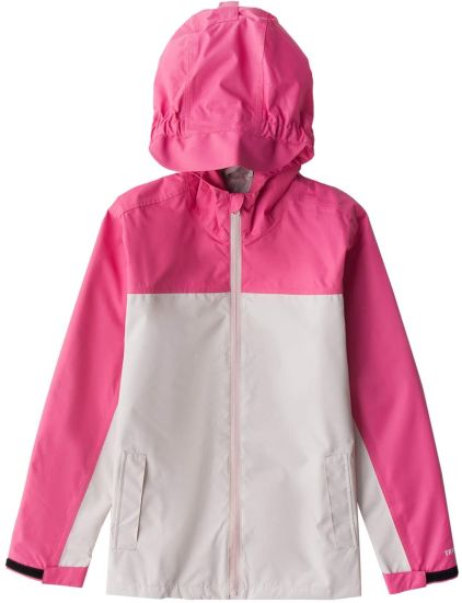 Rain Jacket Girls Outerwear Raincoat Super Lightweight Waterproof Breathable Windcheater Coat with Hood for Raining School Day, Hiking and Camping Magic Display