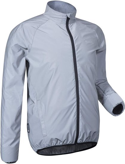 Men′s Reflective Jacket Rainy Season Raincoat Thin Section