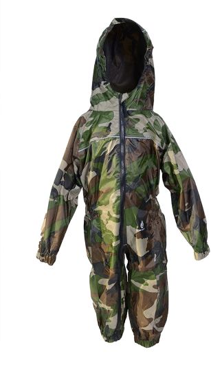 Waterproof Rainsuit, All in One Dry Suit for Outdoor Play. Ideal Outerwear for Boys and Girls