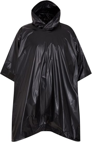  Waterproof Poncho - Taped Seams Rain Coat Hoodie Women Lightweight Easy to Pack Compact Ladies Jacket -for Winter Travelling