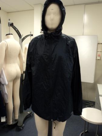 Black Lightweight Hooded Windbreaker Jackets for Men