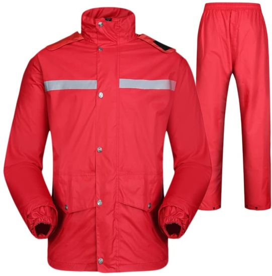 Outdoor Work Motorcycle Golf Fishing Raincoat Jacket Men′s Adult Hoodie Raincoat